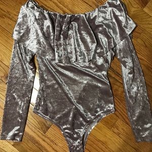 Velvet bodysuit